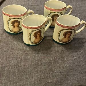 Royal Vienna Antique cups for drinking chocolate